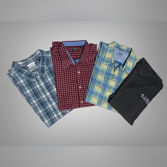 Mens Shirts XXL Colombia Chaps Izod and Salt Life (you get FOUR shirts) - Picture 2 of 15